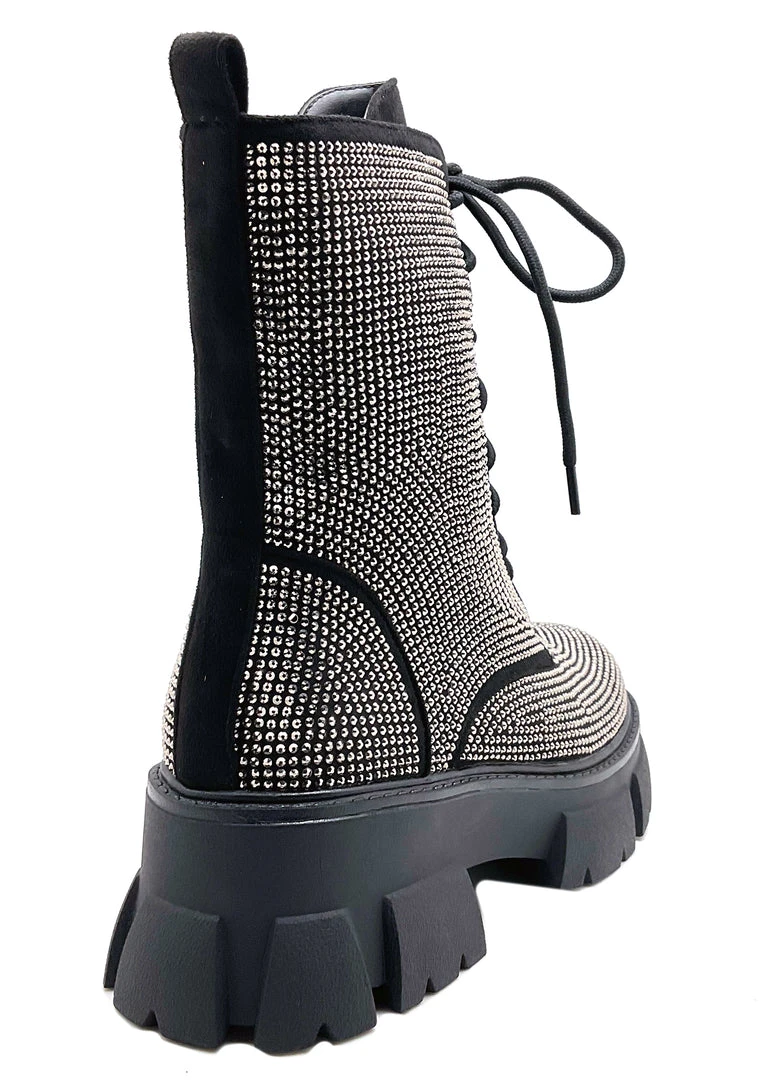 Azalea Wang Black Ice Platform Boots