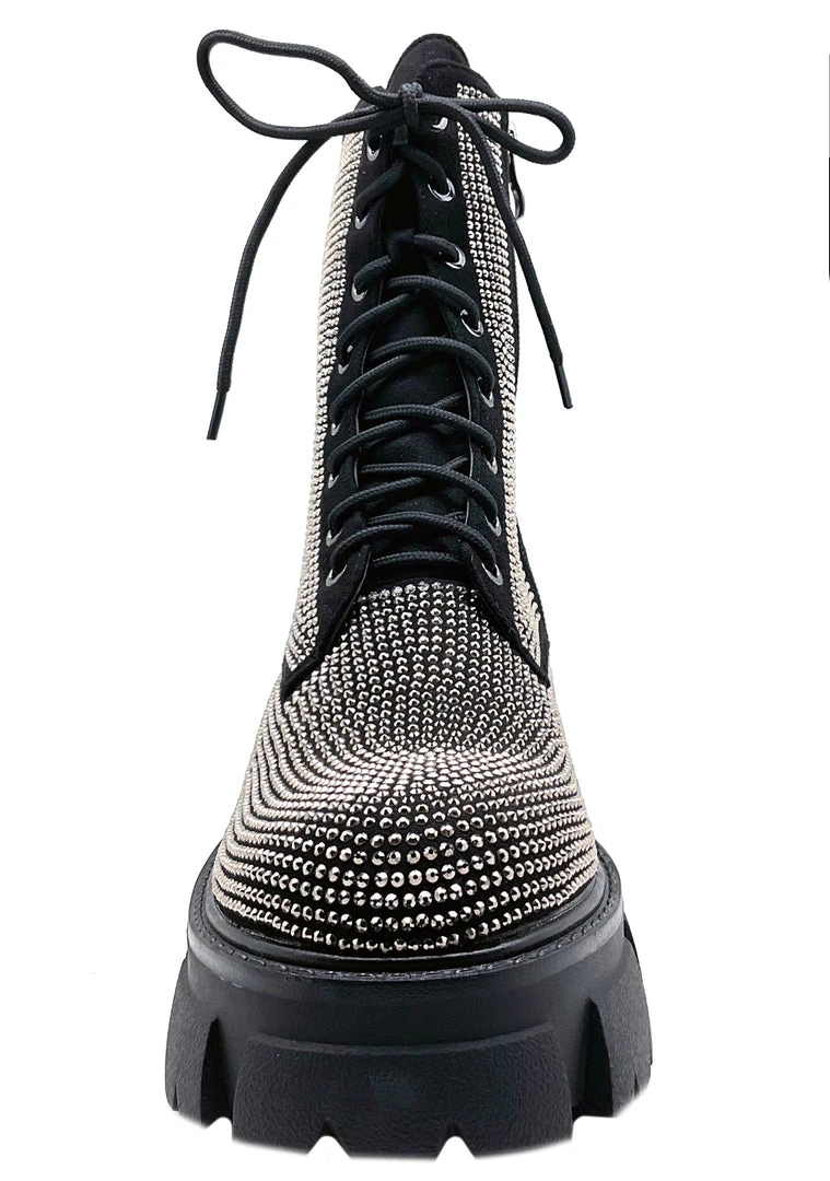 Azalea Wang Black Ice Platform Boots