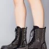 Azalea Wang Black Ice Platform Boots