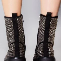 Azalea Wang Black Ice Platform Boots