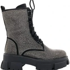 Azalea Wang Black Ice Platform Boots