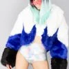 Azalea Wang Mad World Night Queen Faux Fur Coat