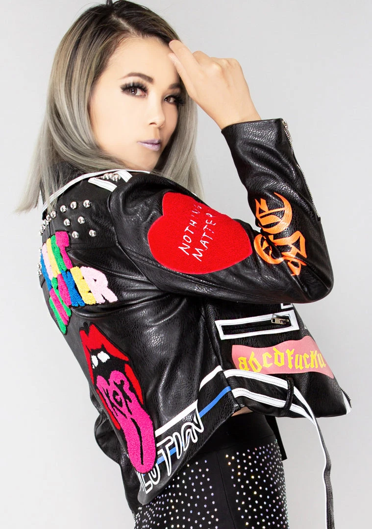 Azalea Wang Heartbreaker Moto Jacket World Tour