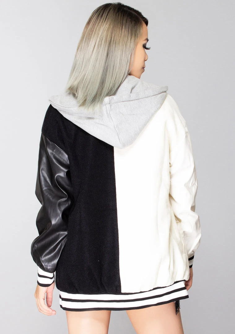 Azalea Wang World Tour Two Faced Oversized Varsity Jacket