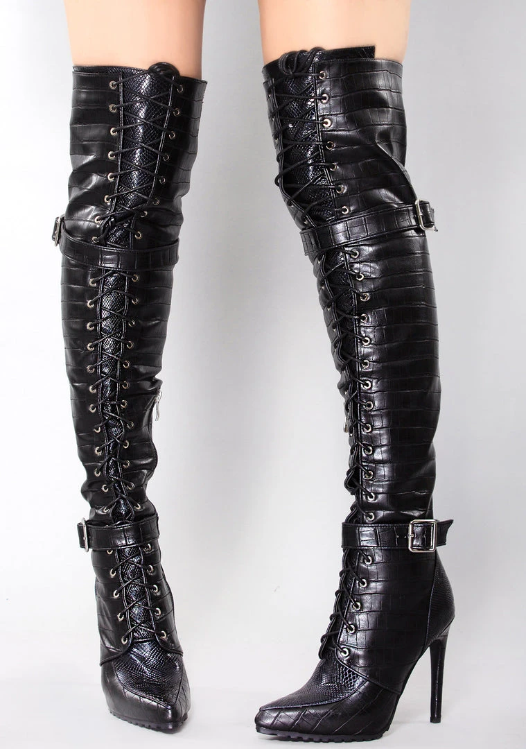 Azalea Wang Viper Strike Over The Knee Boots The Great Fantastic