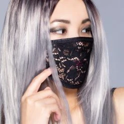 BGlittz Black She-Lace Dust Mask The Great Fantastic