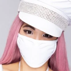 BGlittz The Raven Blanco Vinyl Dust Mask