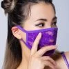 BGlittz Accessories Grape Lace Dust Mask