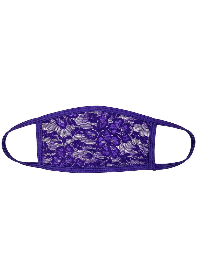BGlittz Accessories Grape Lace Dust Mask
