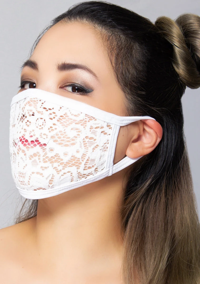 BGlittz Snow She-Lace Dust Mask The Raven