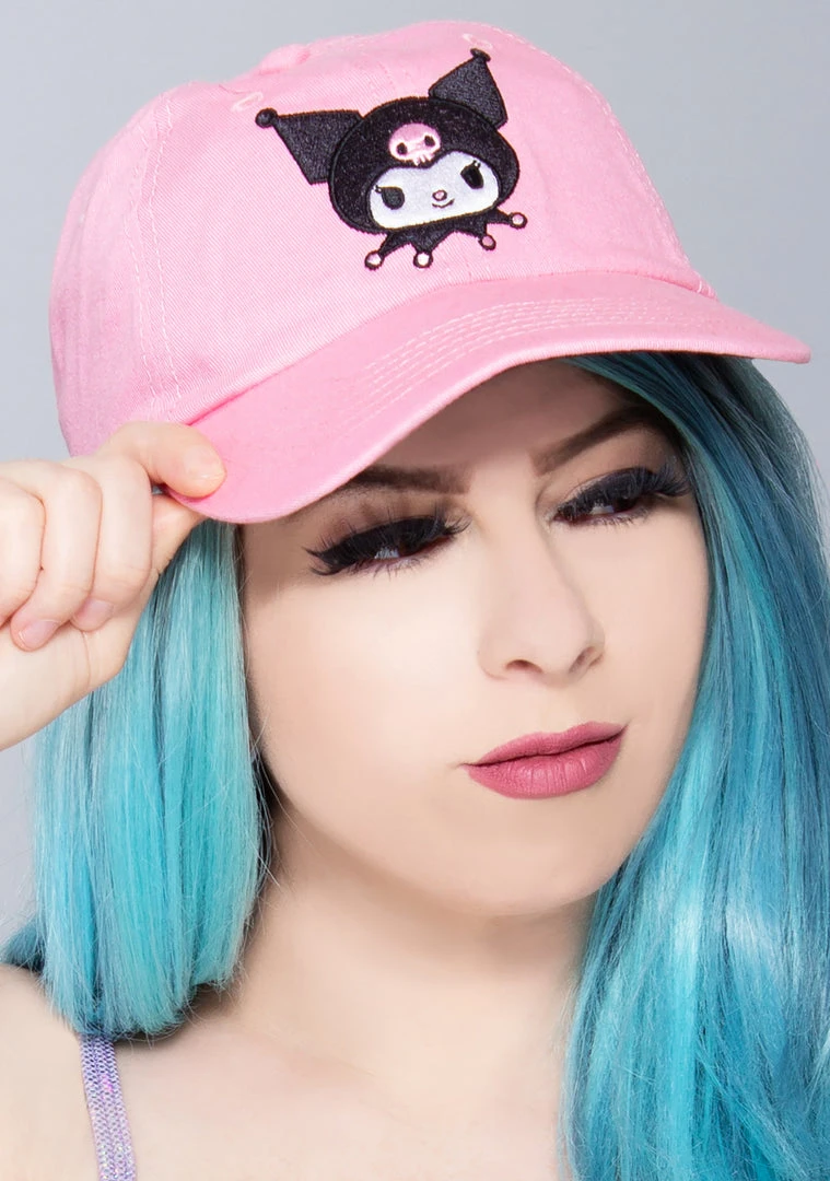 BIOWORLD X Sanrio Kuromi Embroidered Raglan Hat Accessories