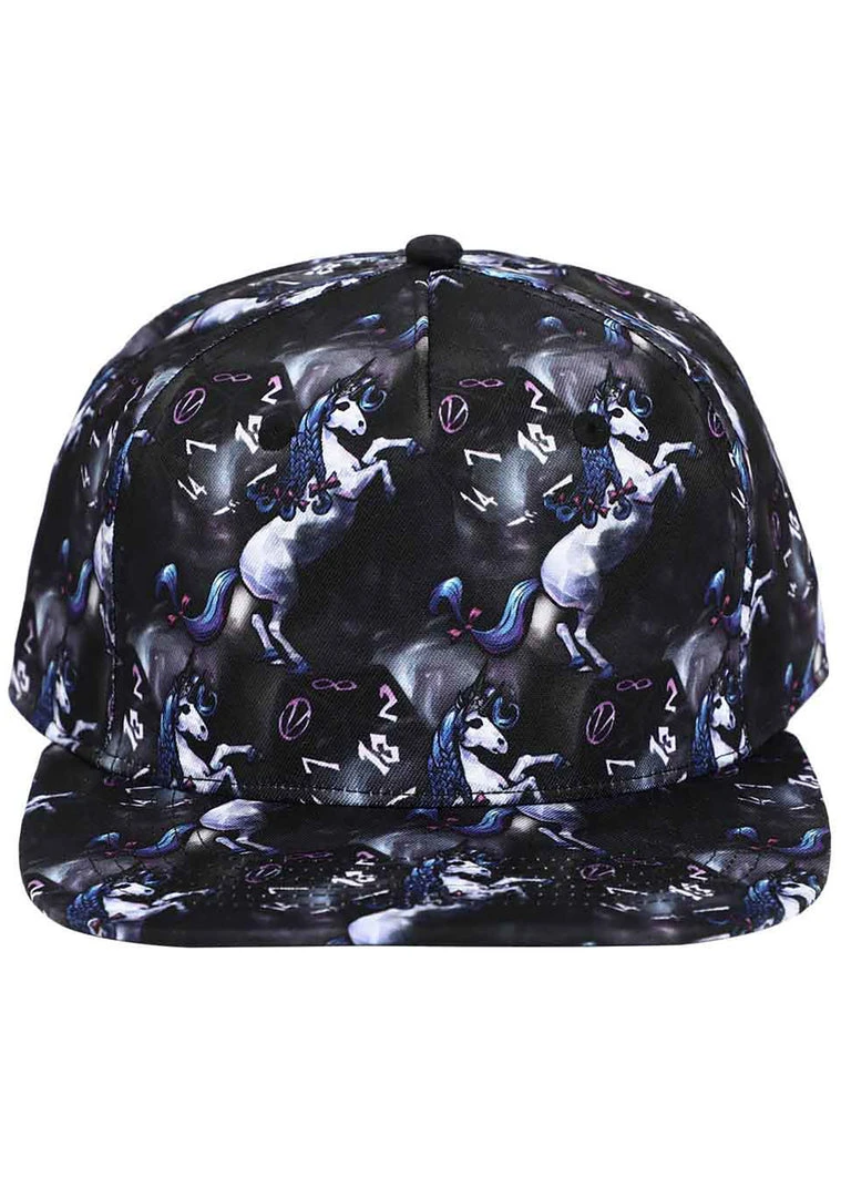 BIOWORLD New X Tiny Tina's Wonderland Queen Butt Stallion AOP Flat Brim Hat