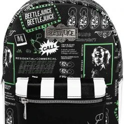 BIOWORLD X Beetlejuice AOP Mini Backpack World Tour