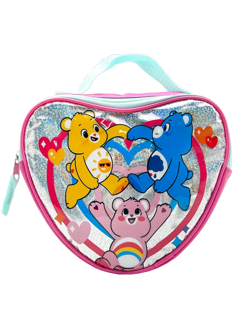 BIOWORLD X Care Bears Sharing Is Real Heart-Shaped Lunch Bag World Tour