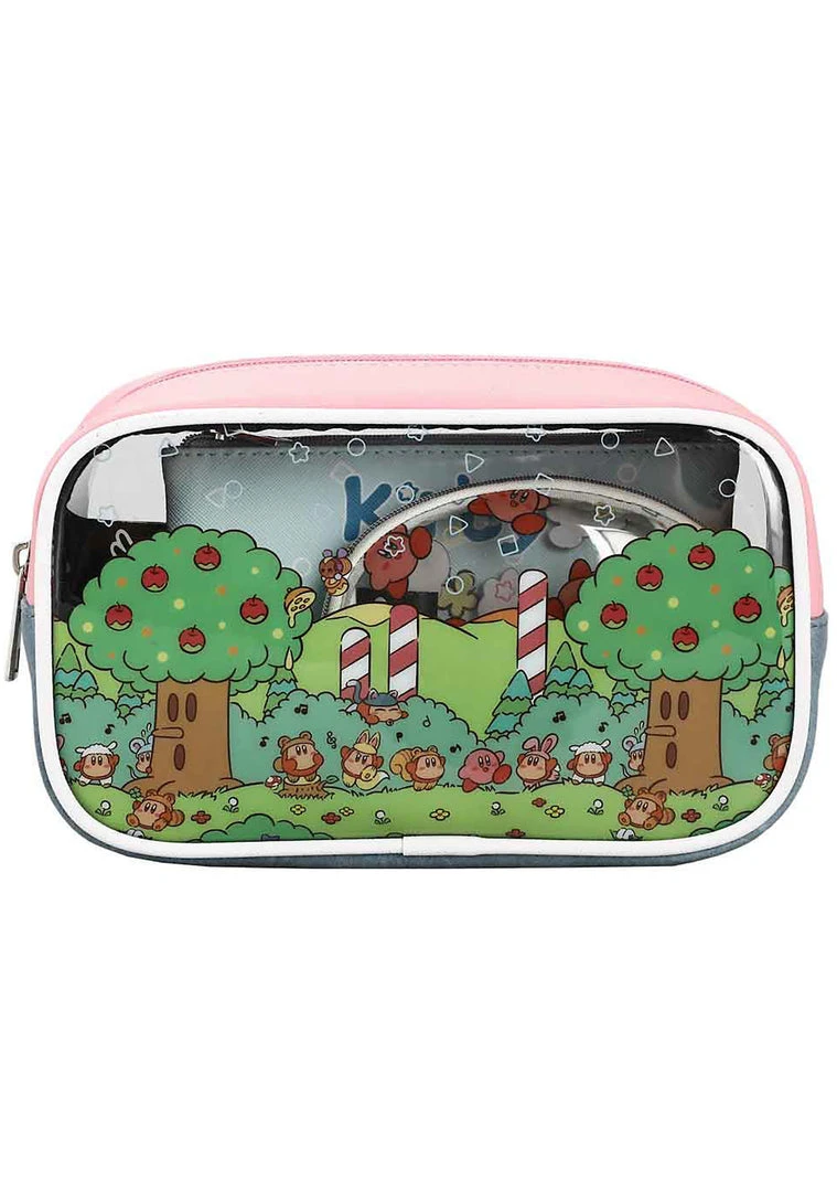 BIOWORLD Bags X Nintendo Kirby Picnic 3 PC Cosmetic Bag Set