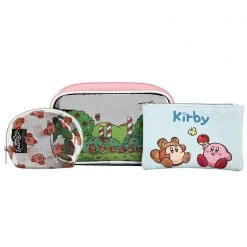 BIOWORLD Bags X Nintendo Kirby Picnic 3 PC Cosmetic Bag Set