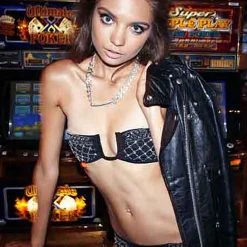 BEACH RIOT Pretty Lights Cash Bandeau Bikini Top