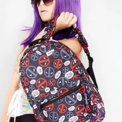 BIOWORLD X Marvel Deadpool Thought Bubble AOP Backpack