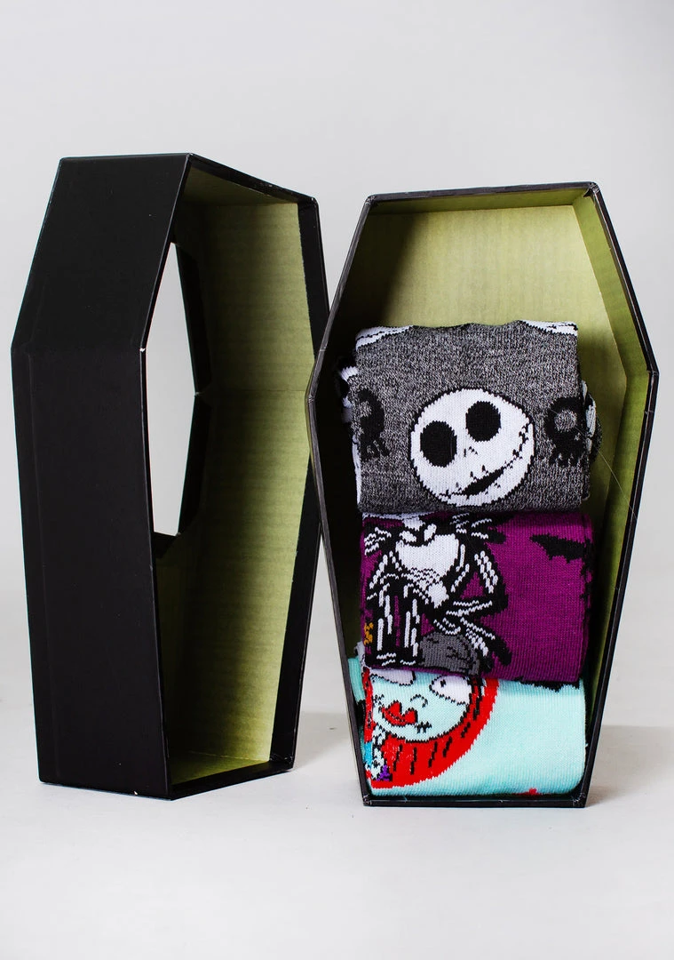 BIOWORLD X Disney Nightmare Before Christmas Coffin 3PK Gift Box Set