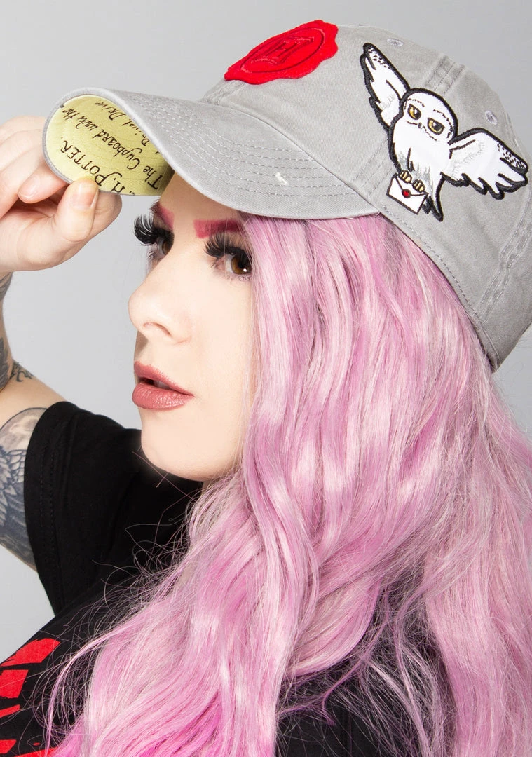 BIOWORLD X Harry Potter Hedwig Hogwarts Letter Raglan Hat The Great Fantastic