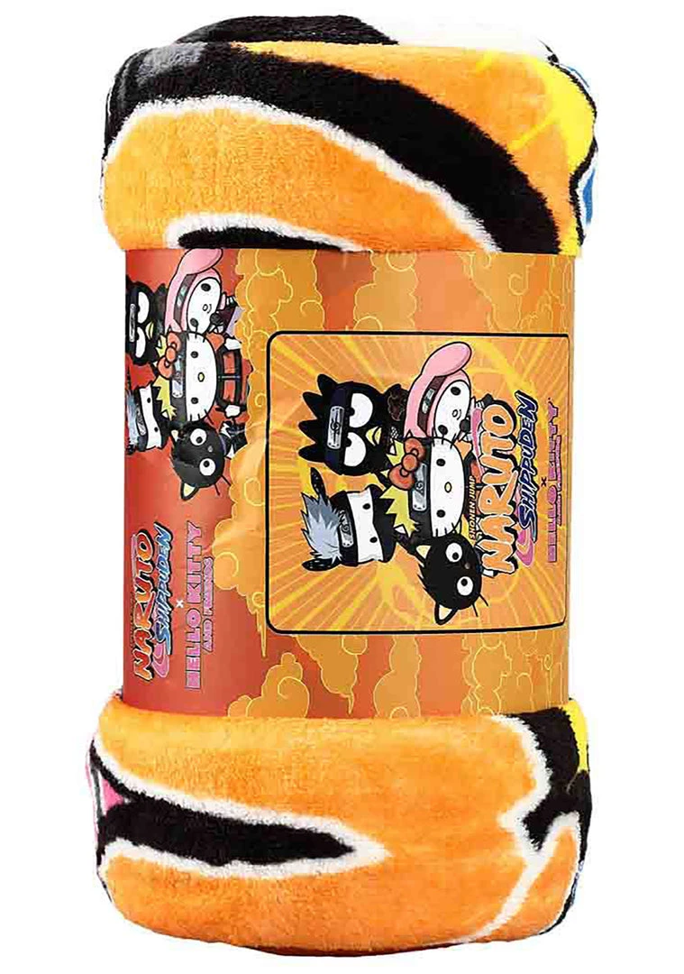 BIOWORLD X Naruto Hello Kitty Fleece Throw