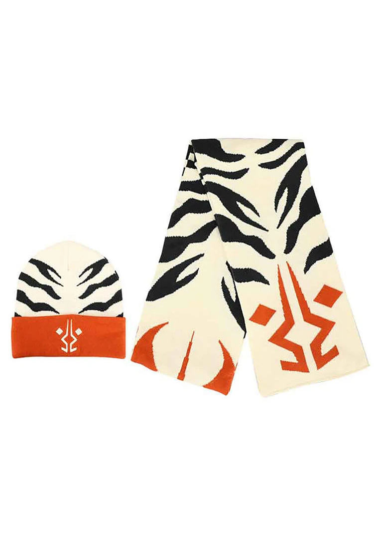 BIOWORLD The Great Fantastic X Star Wars Ahsoka Tano Beanie & Scarf Set