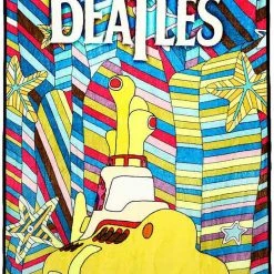 BIOWORLD World Tour X The Beatles Yellow Submarine Fleece Throw