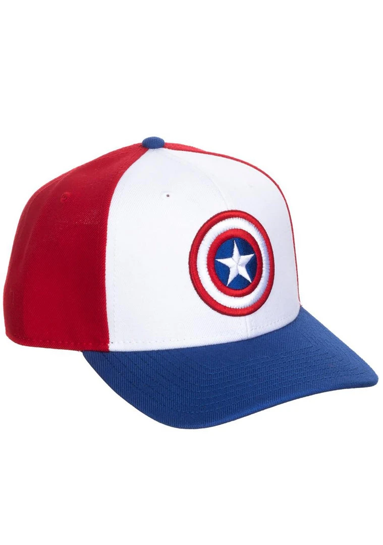 BIOWORLD Accessories X Marvel Captain America Flat Brim Hat