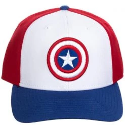 BIOWORLD Accessories X Marvel Captain America Flat Brim Hat