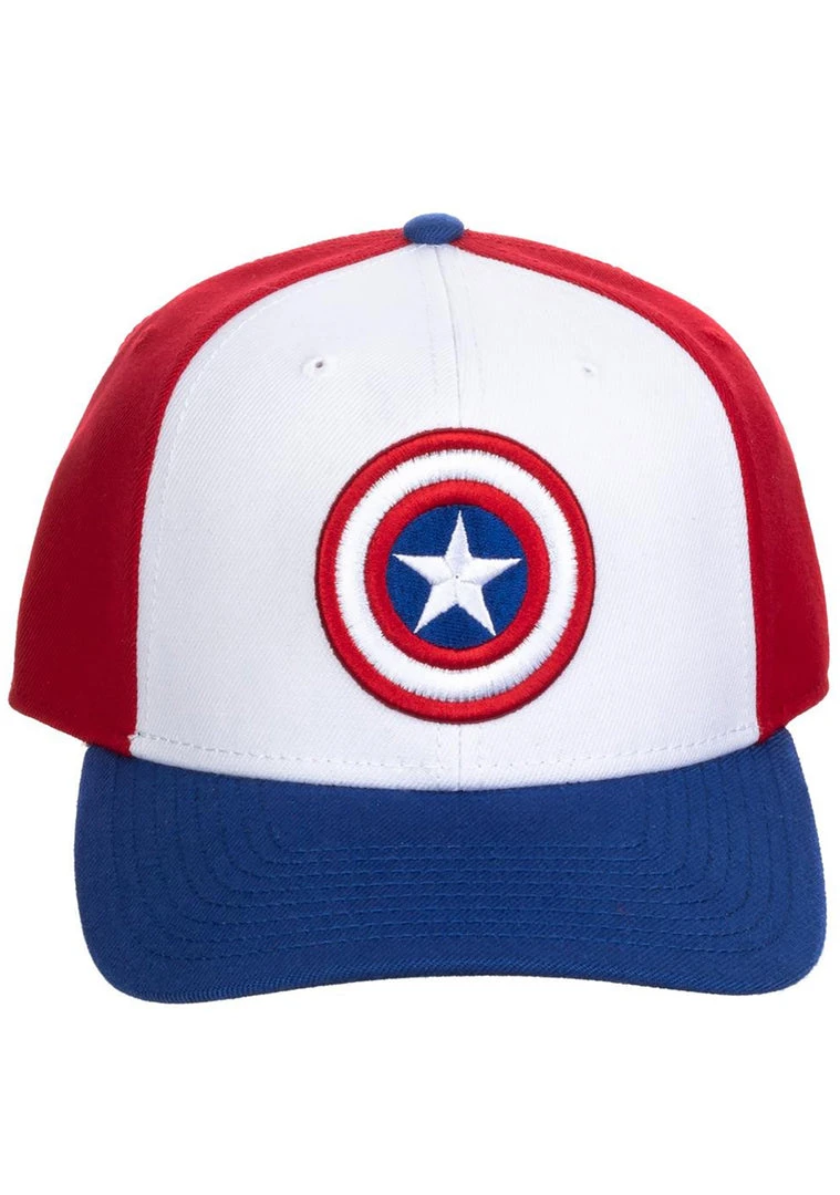 BIOWORLD Accessories X Marvel Captain America Flat Brim Hat