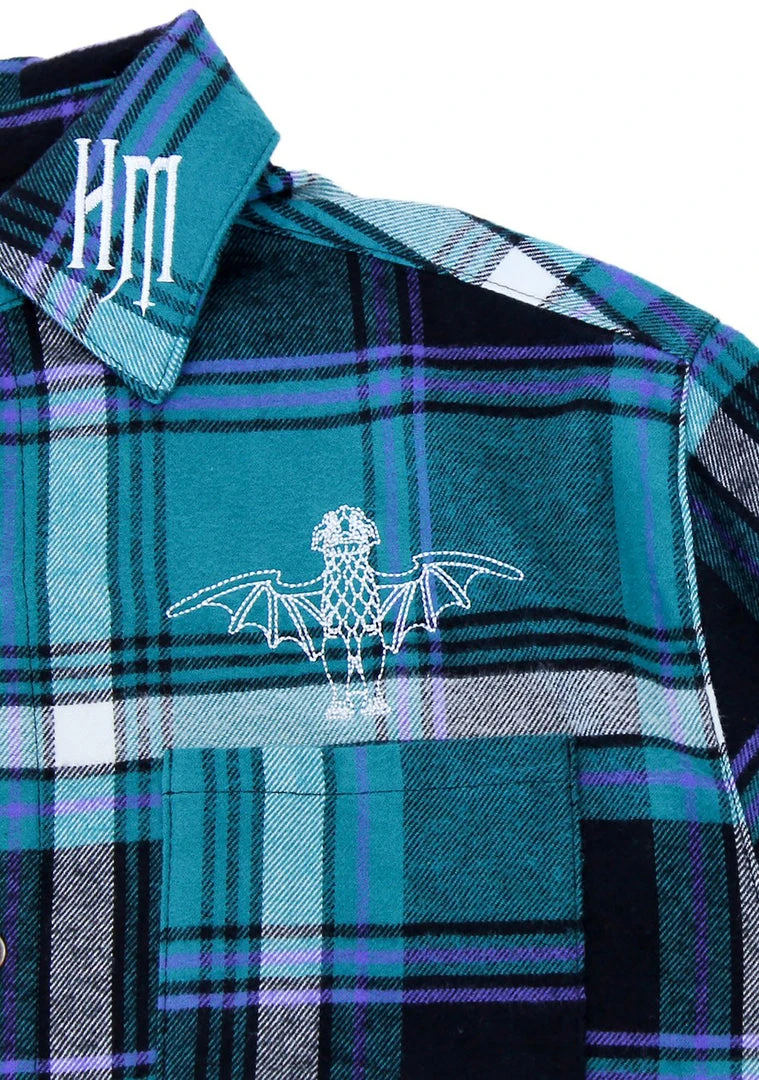 Cakeworthy X Disney Haunted Mansion Foolish Mortals Flannel Shirt