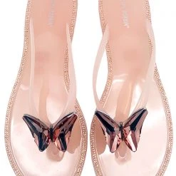 Cape Robbin Blushing Butterfly Jelly Sandals Shoes