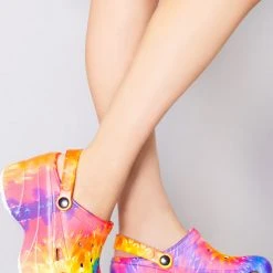 Cape Robbin Shoes Rainbow Meltdown Platform Clog