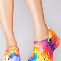 Cape Robbin Shoes Rainbow Meltdown Platform Clog