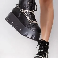 Cape Robbin Chain Effect Platform Boots World Tour