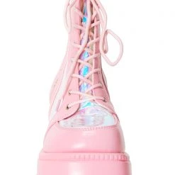Cape Robbin X LASR Exclusive Pink Poison Platform Boots LASR Exclusives