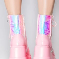 Cape Robbin X LASR Exclusive Pink Poison Platform Boots LASR Exclusives
