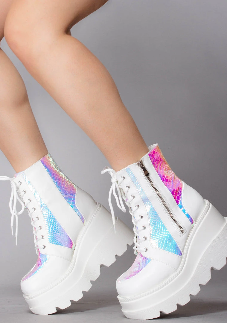 Cape Robbin Liquid Love Platform Boots LASR Exclusives