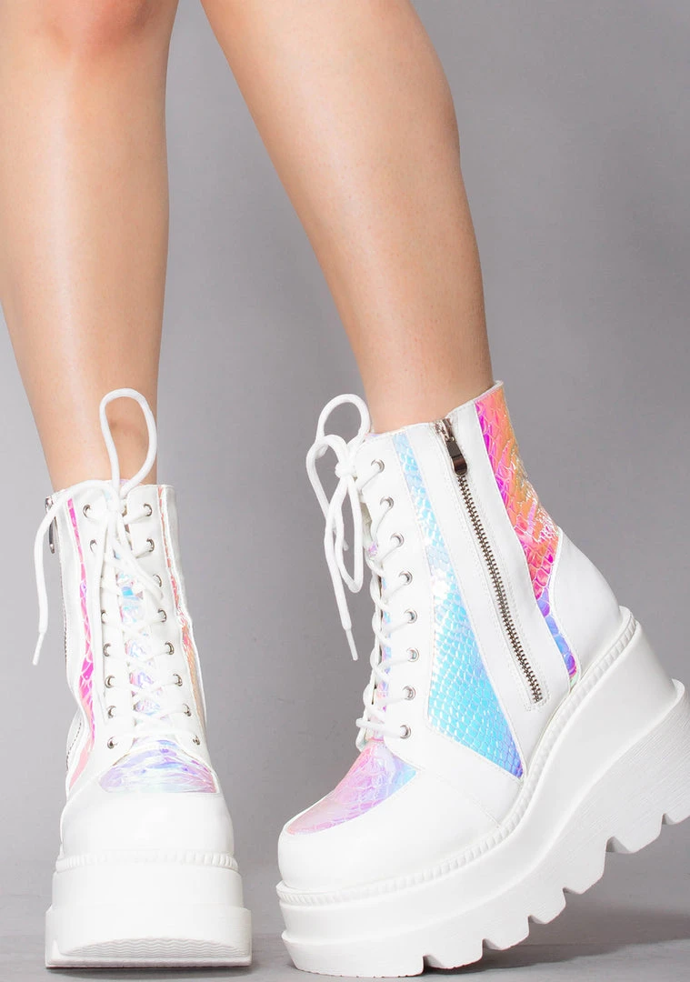 Cape Robbin Liquid Love Platform Boots LASR Exclusives