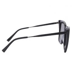 DIFF Eyewear Becky II Polarized Sunglasses In Black/Dark Smoke