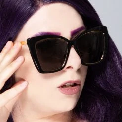 DIFF Eyewear Becky IV Polarized Sunglasses In Black/Gray The Great Fantastic