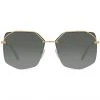 DIFF Eyewear New Bree Sunglasses In Gold/G15 Gradient