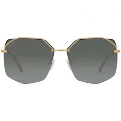 DIFF Eyewear New Bree Sunglasses In Gold/G15 Gradient