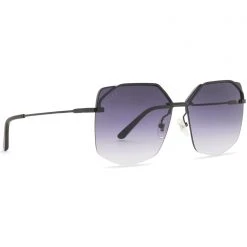 DIFF Eyewear Bree Sunglasses In Black/Grey Gradient