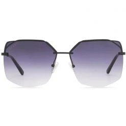DIFF Eyewear Bree Sunglasses In Black/Grey Gradient