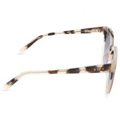 DIFF Eyewear New Gemma Sunglasses In Cream Tortoise/Sandstone Grey Gradient Flash
