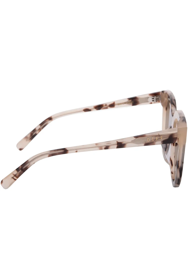 DIFF Eyewear Gia Sunglasses In Cream Tortoise/Grey Tea Room Cinema