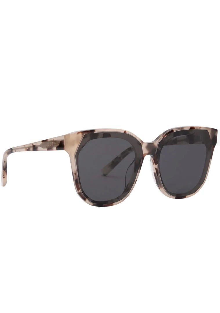 DIFF Eyewear Gia Sunglasses In Cream Tortoise/Grey Tea Room Cinema