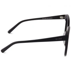 DIFF Eyewear Gia Sunglasses In Matte Black/Grey Gradient