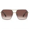 DIFF Eyewear Tea Room Cinema Nolan Sunglasses In Gold/Brown Gradient